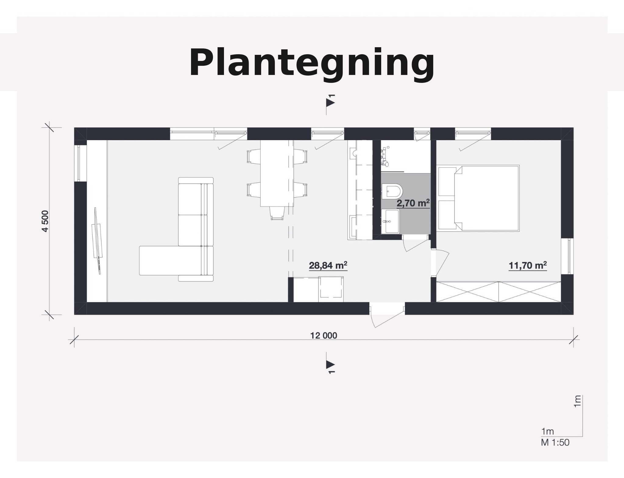 Flensburg — Plantegning