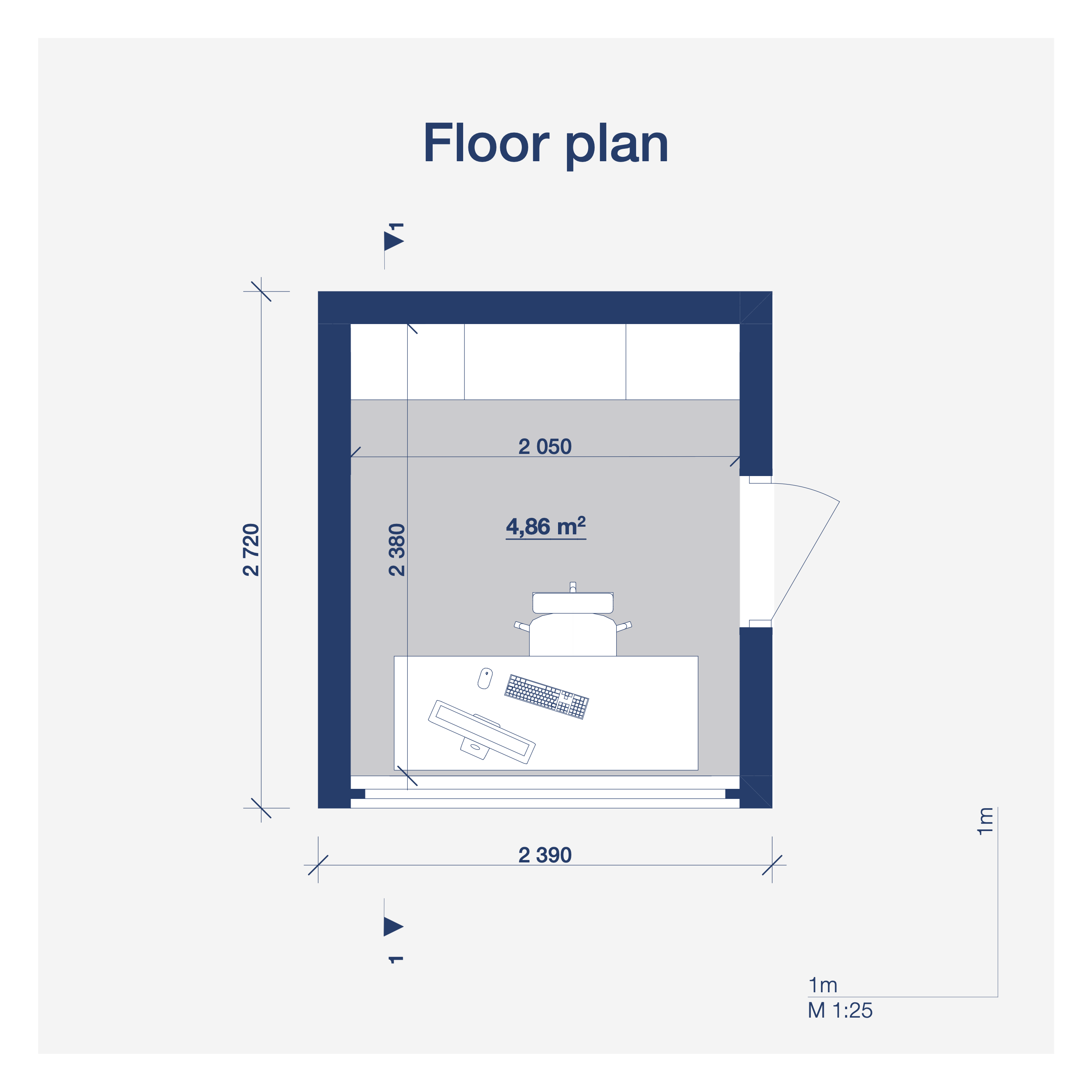 Office-Box — Plantegning
