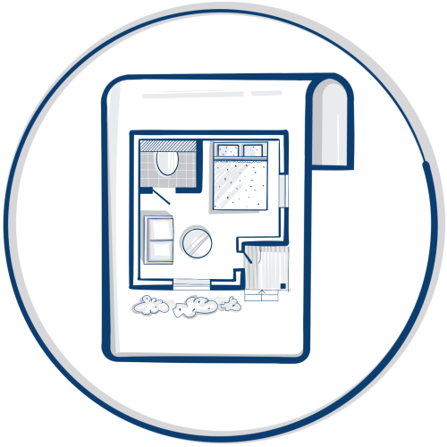 Efficient use of space W